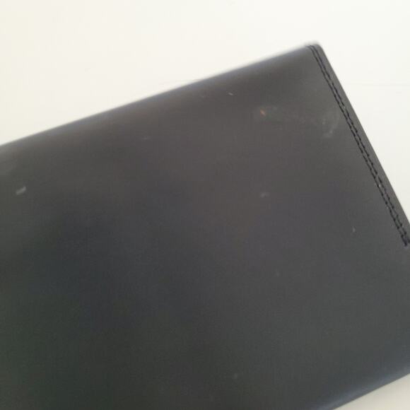 Givenchy Vintage Bifold Leather Large Wallet Black Logo Unisex Long Slim Classic - Picture 8 of 11